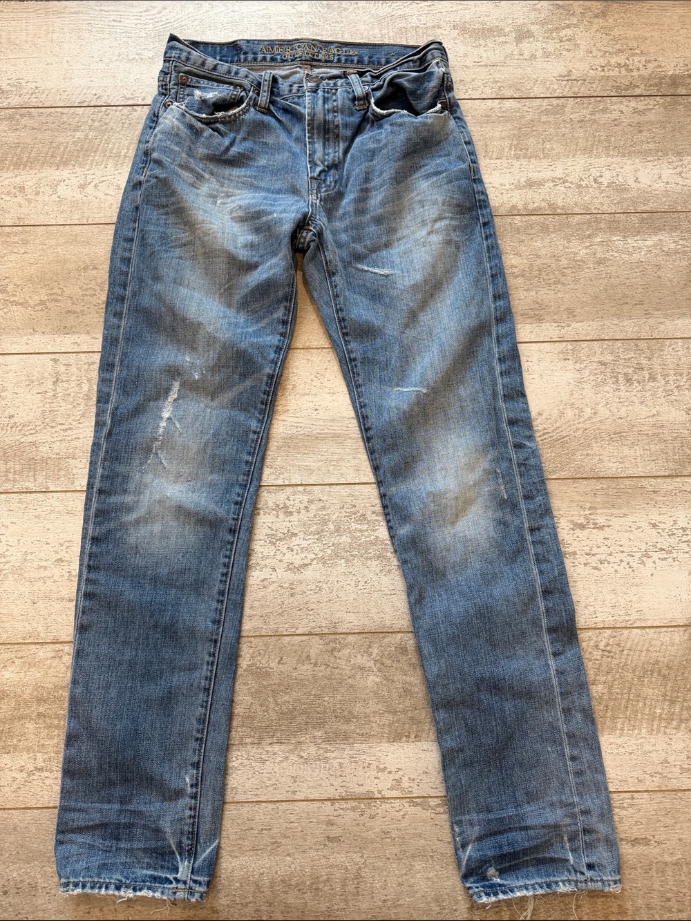 American Eagle Outfitters Original Taper Distressed Jeans 29 x 32